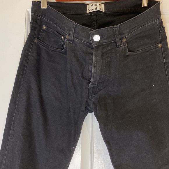 Acne Studios Ace Used Cash - Black Denim Jeans - Sz 32 x 32 - Picture 5 of 6